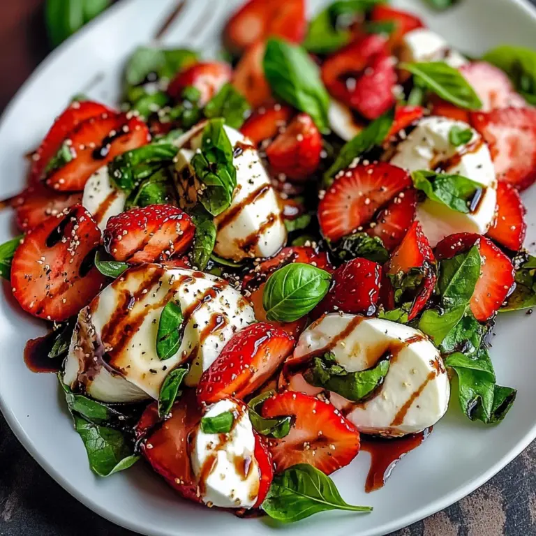 Balsamic Strawberry Caprese