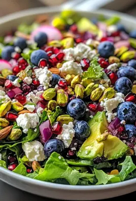 Blueberry and Pistachio Spring Salad
