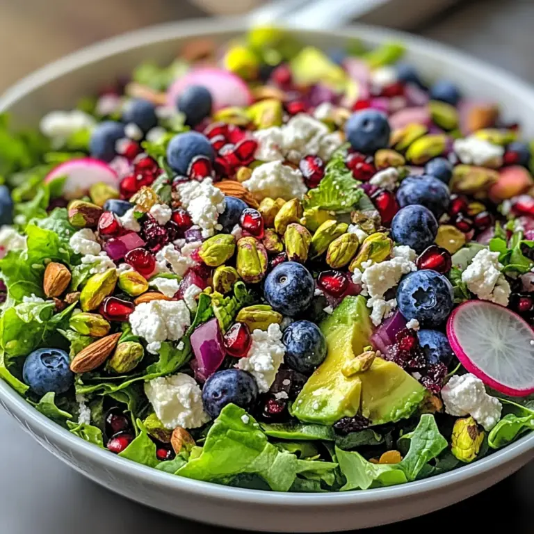 Blueberry and Pistachio Spring Salad