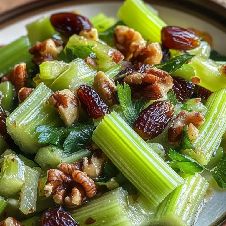 Celery Salad with Dates and Walnuts