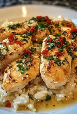 Chicken Scampi with Garlic Parmesan Rice