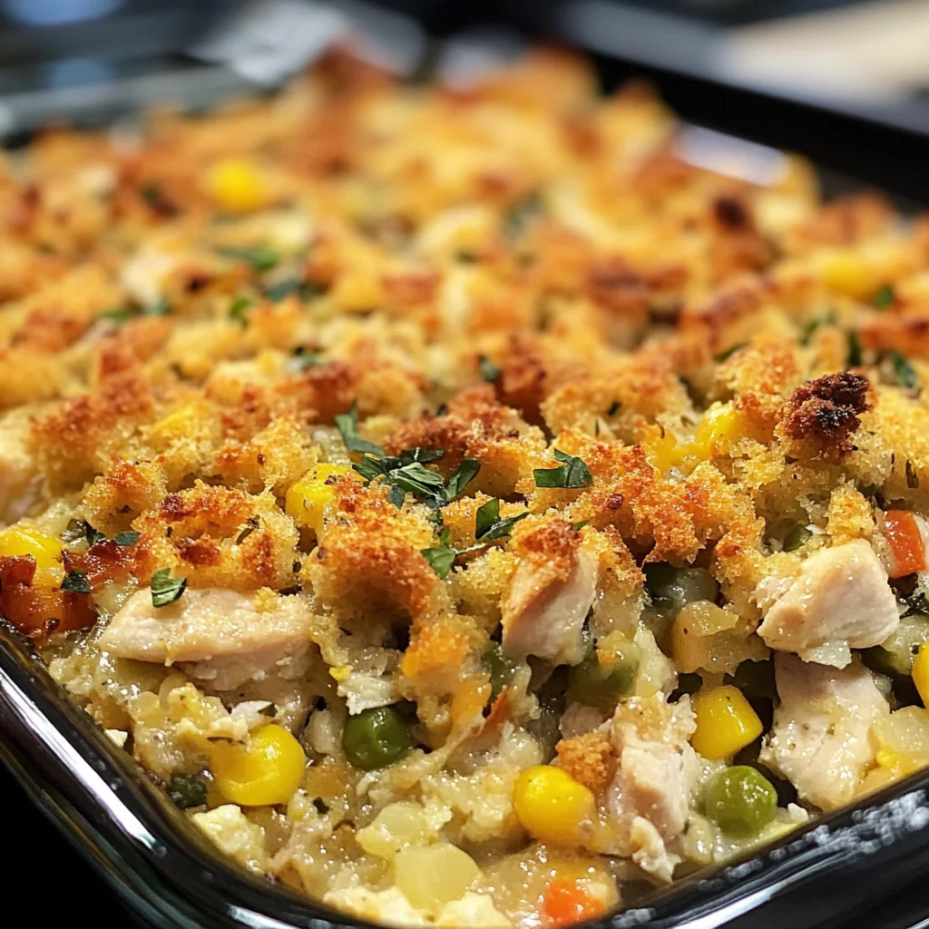 Chicken and Stuffing Casserole Recipe