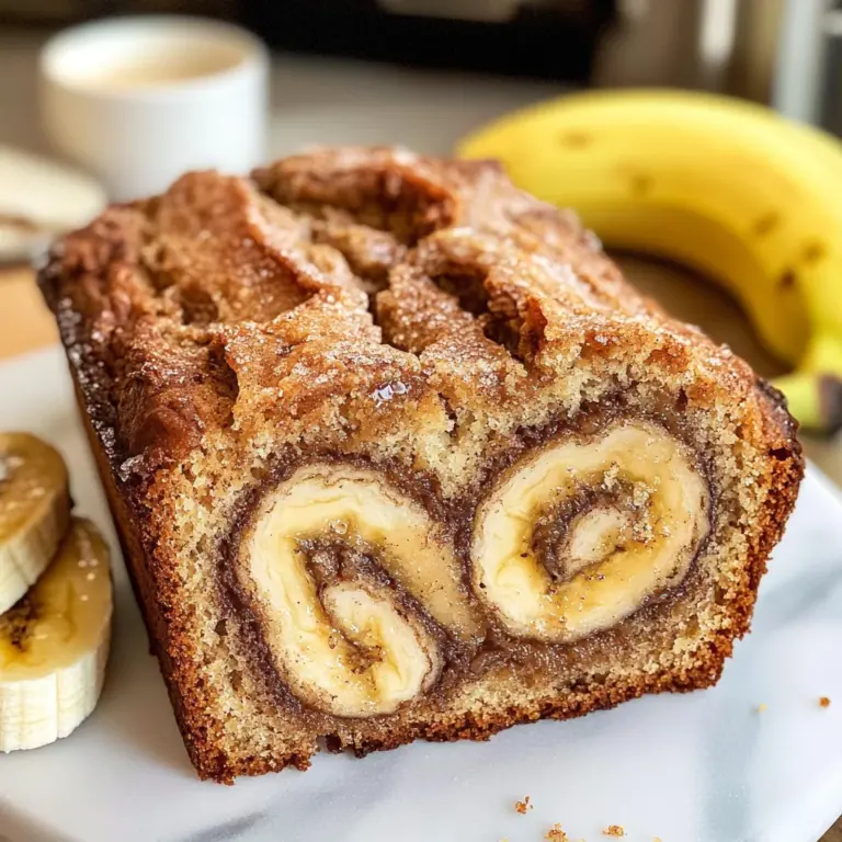 Cinnamon Swirled Banana Bread