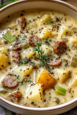 Comforting Potato and Beef Sausage Chowder - Alrightwithme