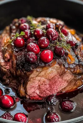 Cranberry Balsamic Roast Beef