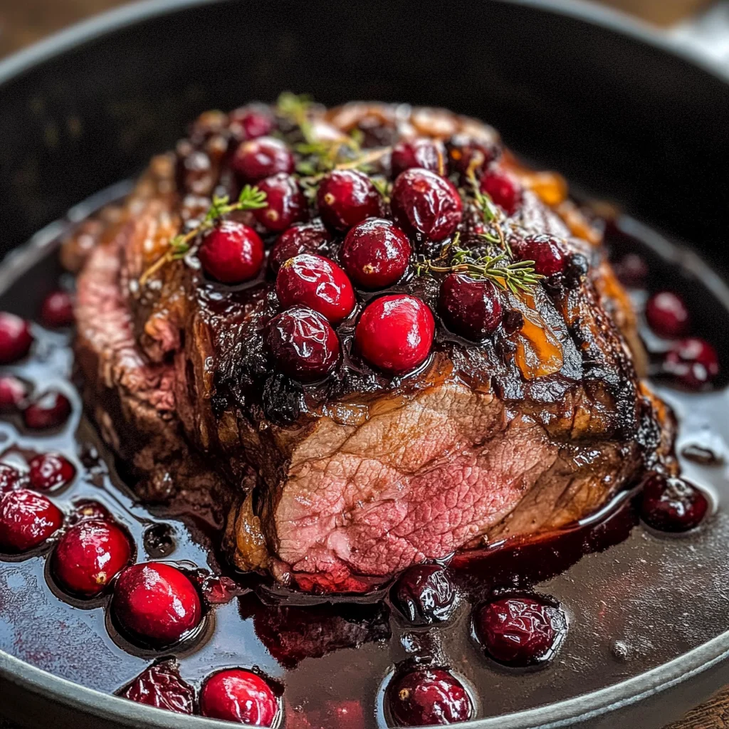 Cranberry Balsamic Roast Beef