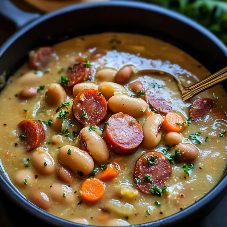 Creamy Bean Soup with Kielbasa