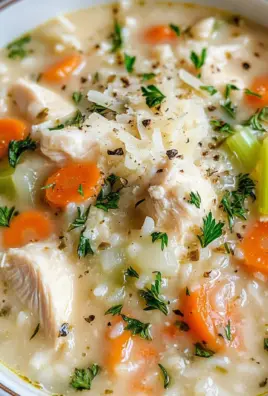 Creamy Chicken and Rice Soup