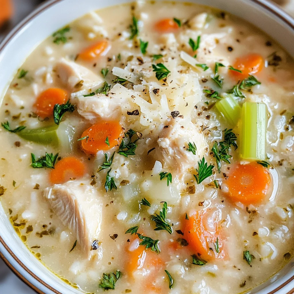 Creamy Chicken and Rice Soup