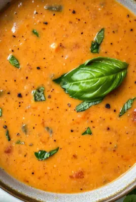 Creamy Roasted Red Pepper Soup