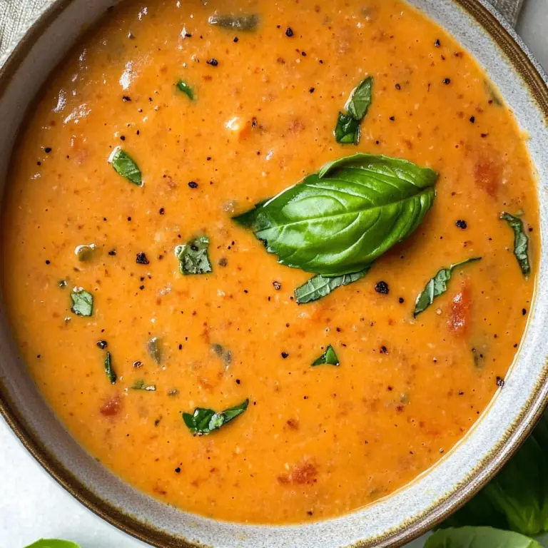 Creamy Roasted Red Pepper Soup