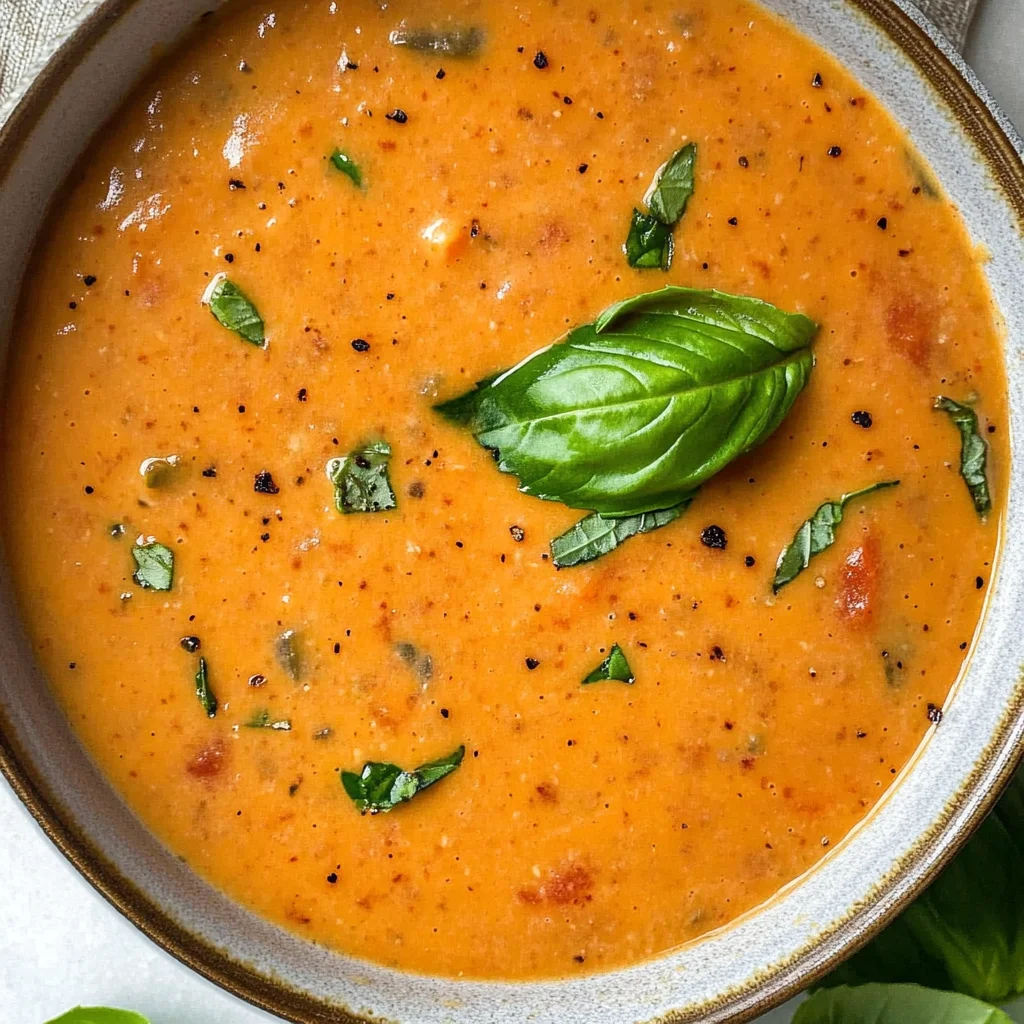 Creamy Roasted Red Pepper Soup