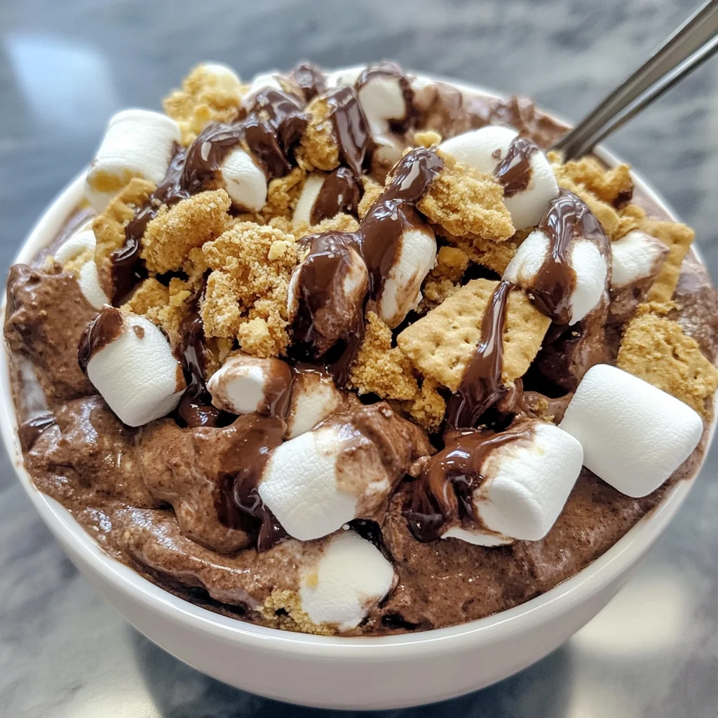 Double Chocolate Protein ;mores Bowl is the Best Protein-Packed Treat