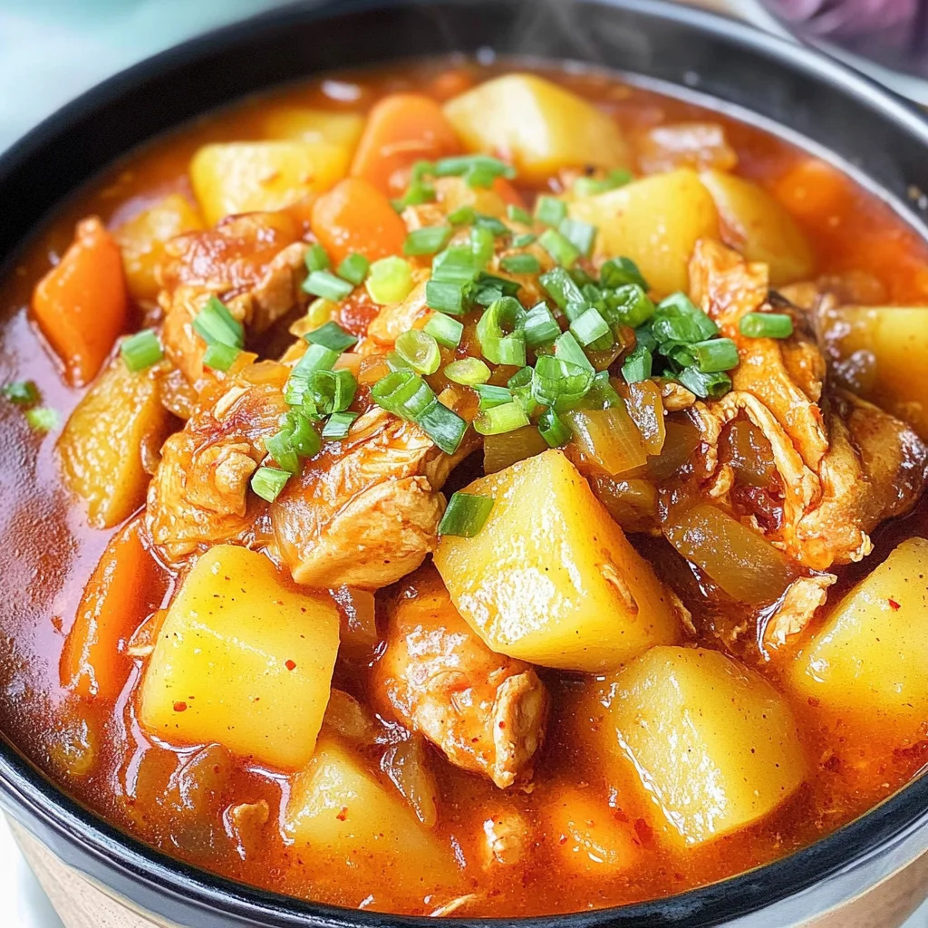Easy Dakbokkeumtang (Korean Chicken Stew)