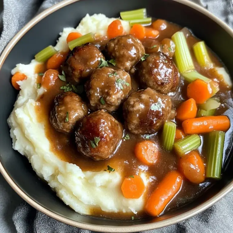 Easy Frozen Meatball Pot Roast (Slow Cooker Dinner Recipe)