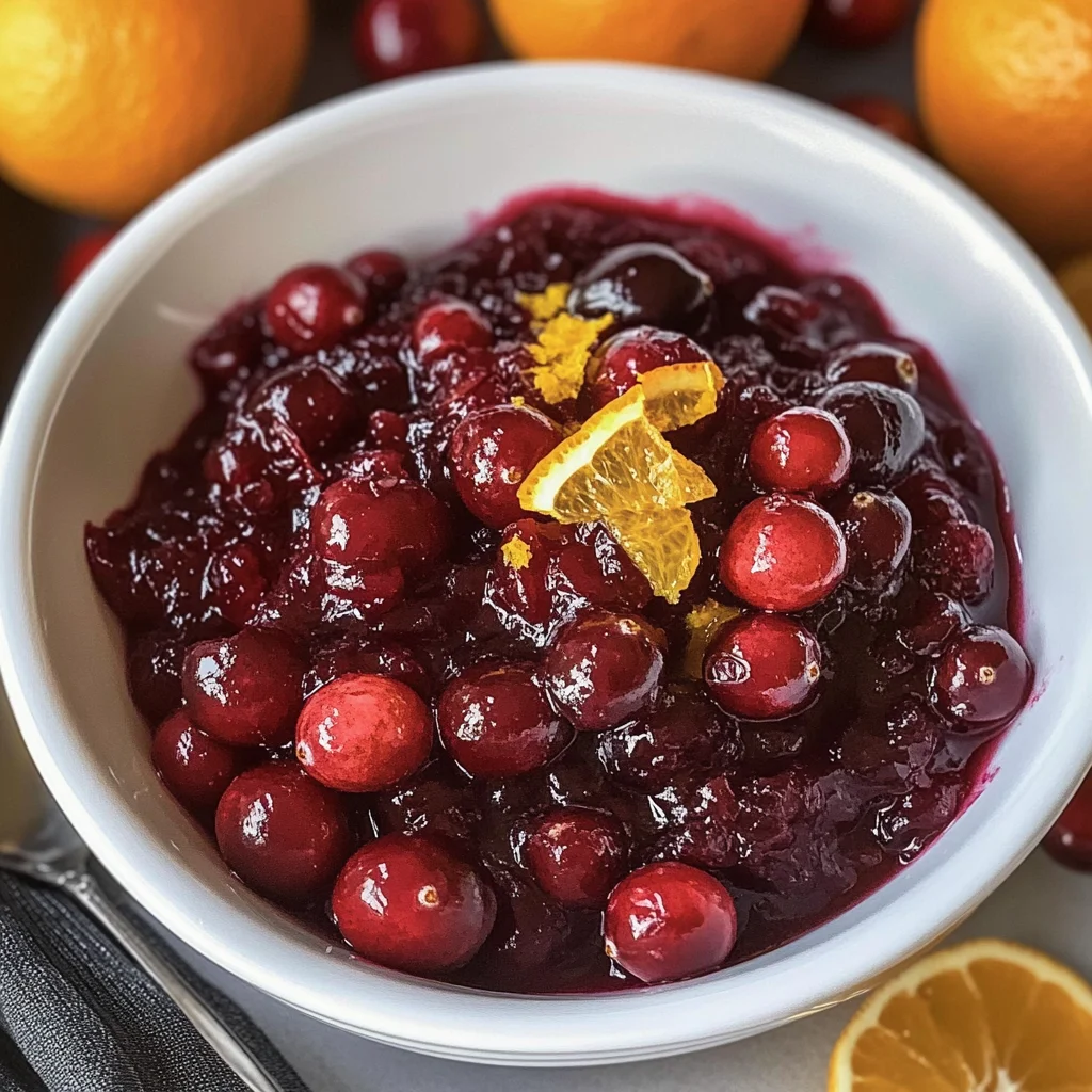 Easy Homemade Fresh Cranberry Orange Sauce Recipe
