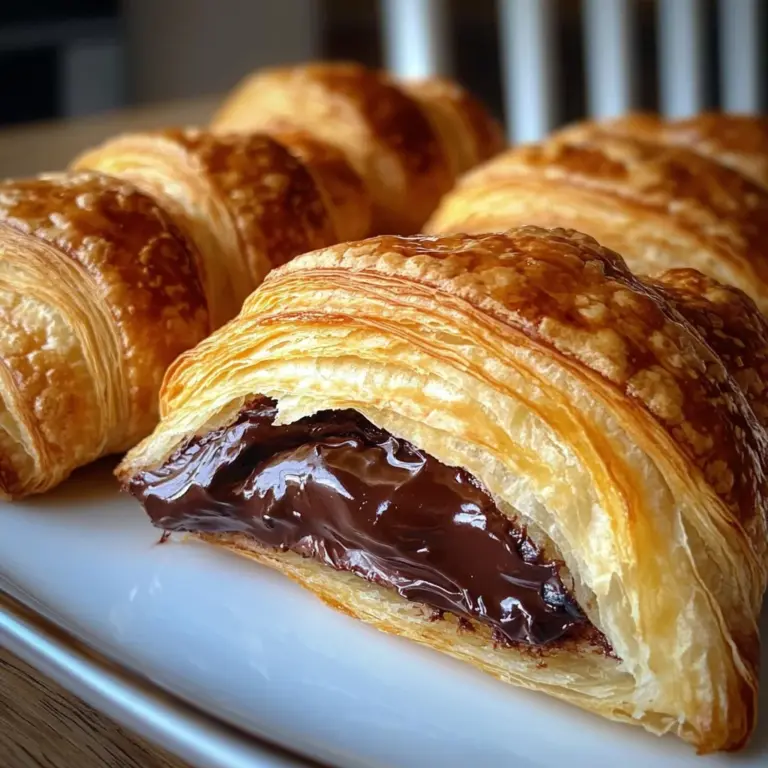Easy Puff Pastry Chocolate Croissants (Pain au Chocolat)