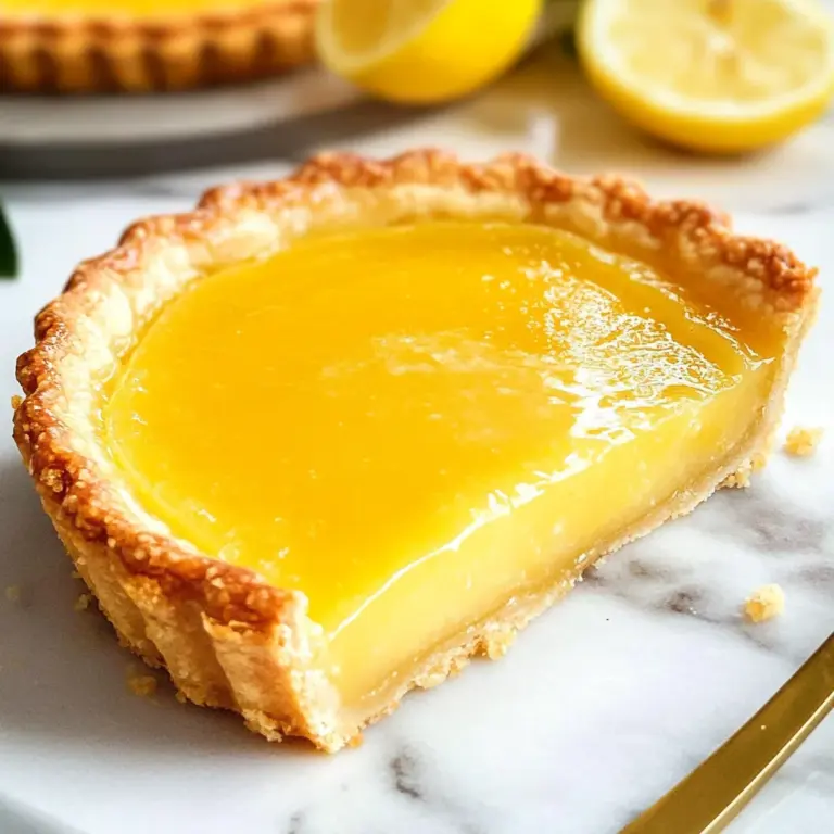 French Lemon Tart W/ Lemon Curd