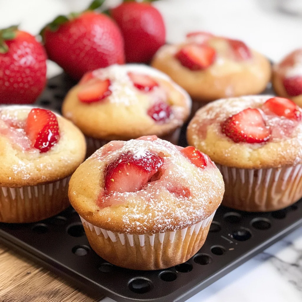 Gluten-free Strawberry Muffins (dairy-free option)