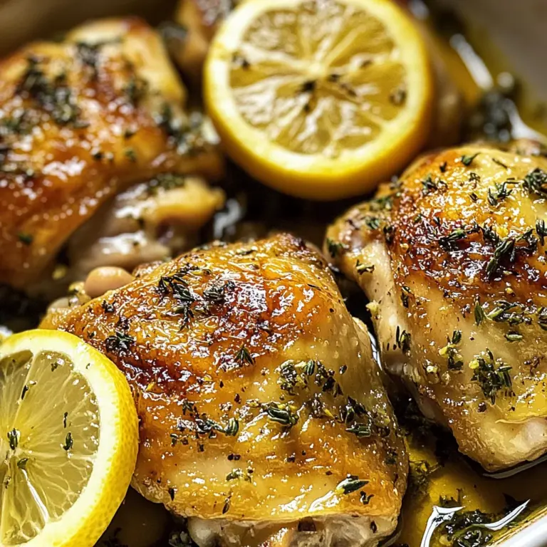 Greek Lemon Chicken Thighs