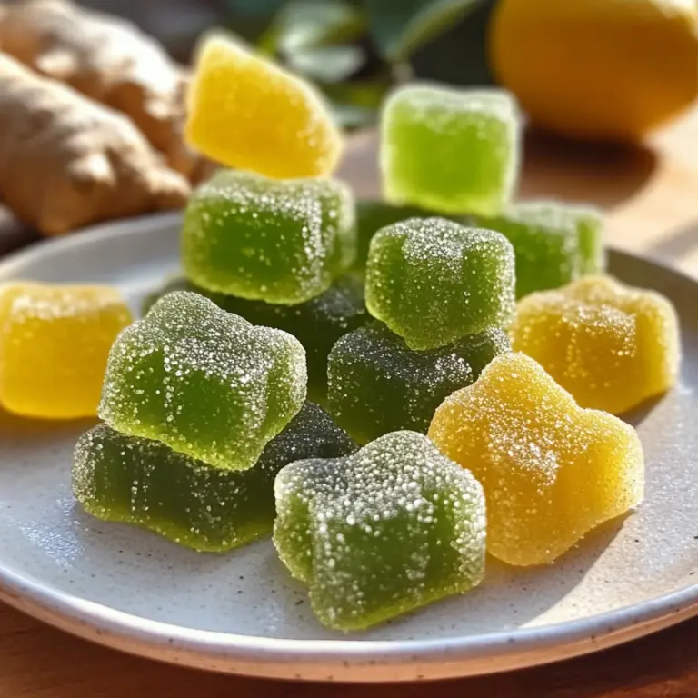 Green Tea, Lemon & Ginger Gummies