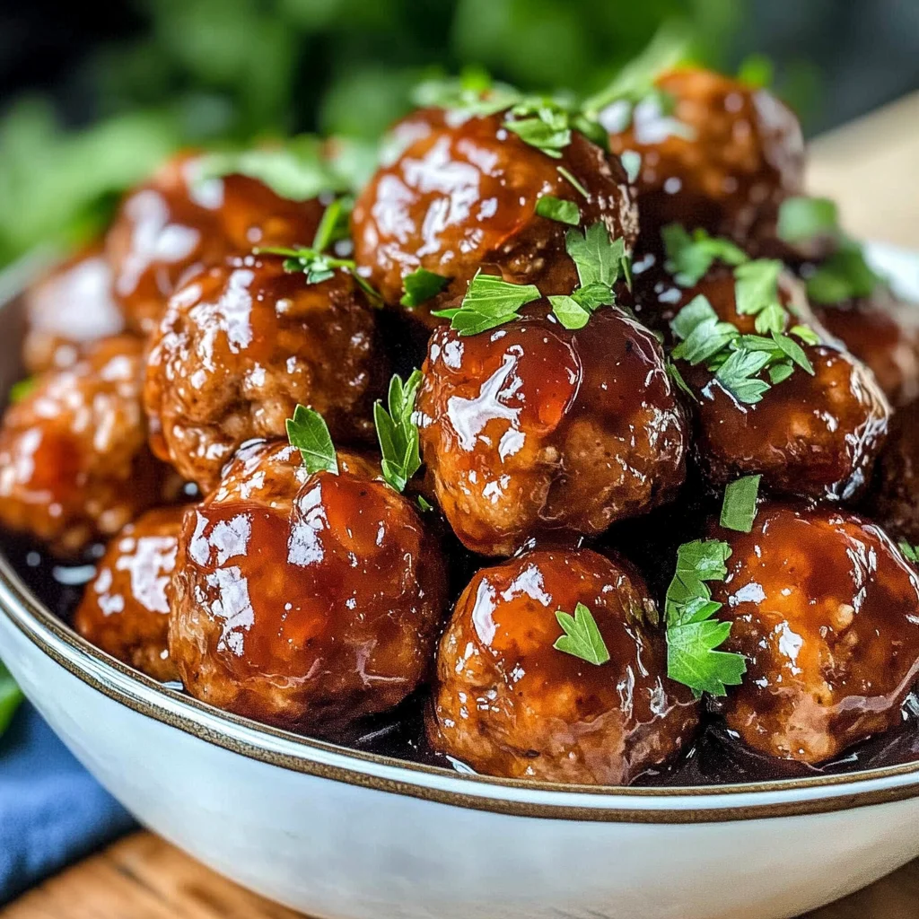 Honey BBQ Crockpot Meatballs