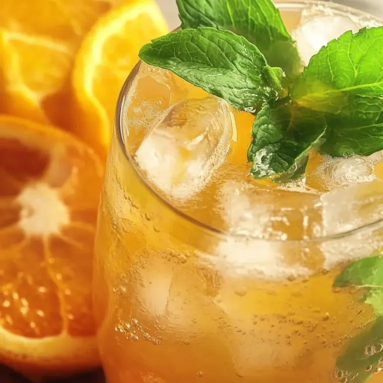 Iced Orange Ginger Green Tea