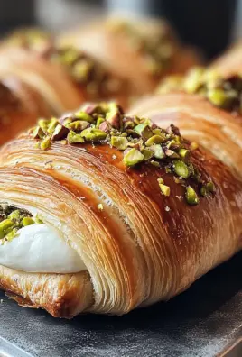 Irresistibly Flaky Pistachio Filled NYC Croissant Rolls