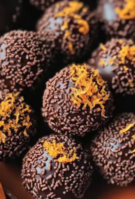 Juicy Orange Chocolate Christmas Truffles