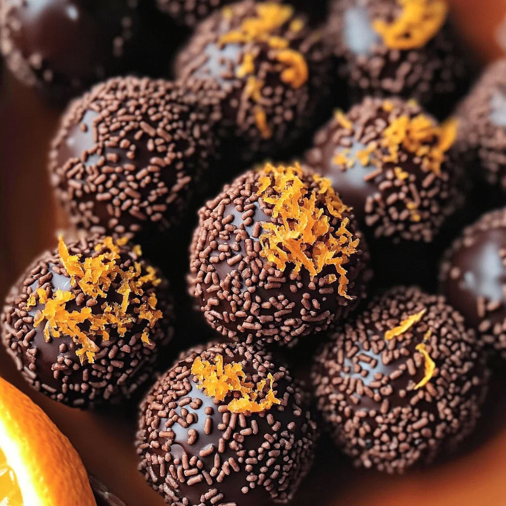 Juicy Orange Chocolate Christmas Truffles