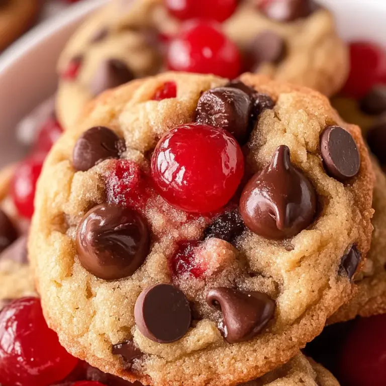 Maraschino Cherry Chocolate Chip Cookies