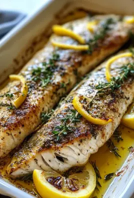 Mediterranean Herb and Lemon Baked Branzino