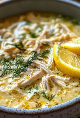 Mediterranean Lemon Chicken Soup: A Creamy, Comforting Bowl of Sunshine
