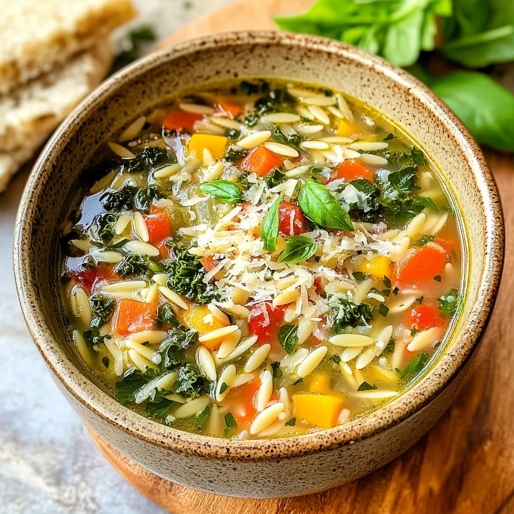 Mediterranean Orzo Soup