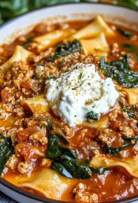 One Pot Lasagna Soup