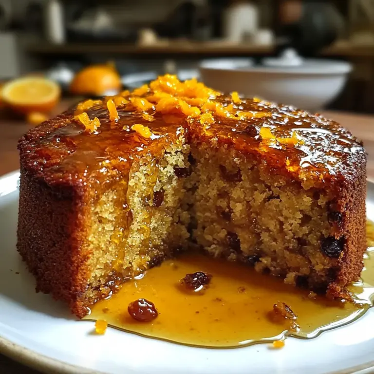 Orange & Cardamom Date Cake with Honey Drizzle