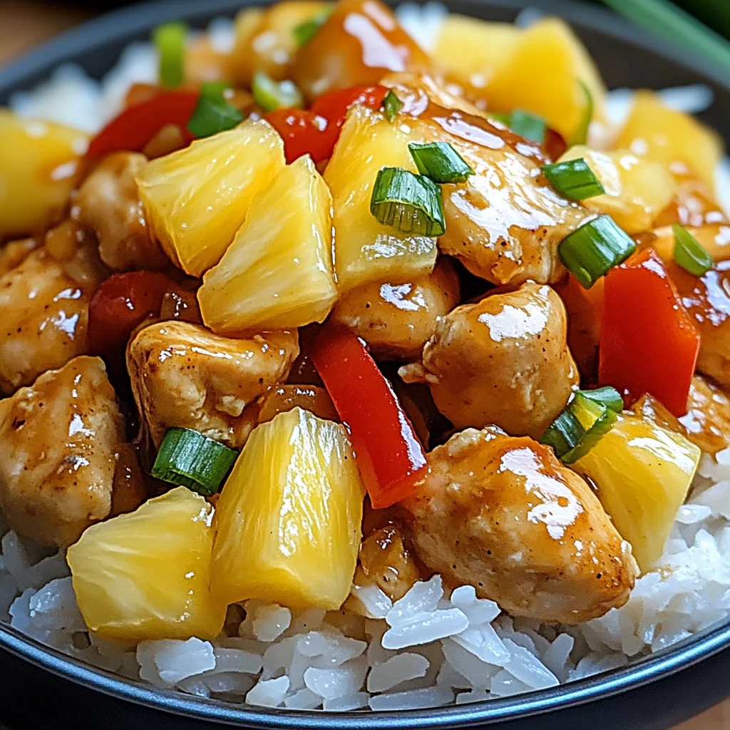 Pineapple Chicken with Rice