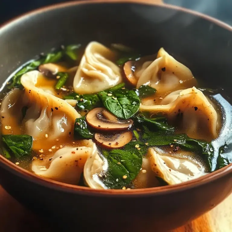 Potsticker Soup Comforting Flavorful Bowl