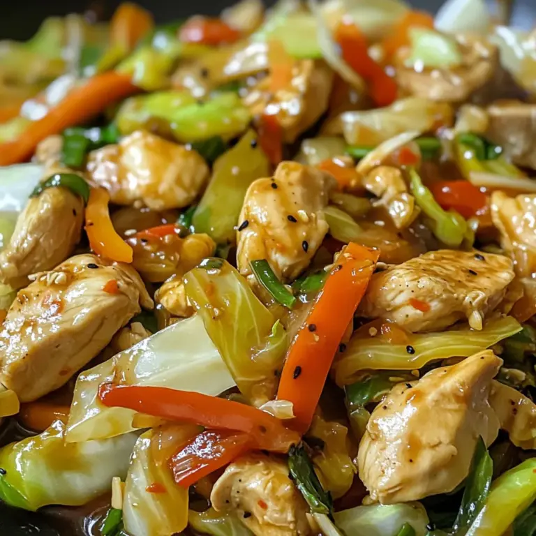 Quick Chicken Cabbage Stir-Fry
