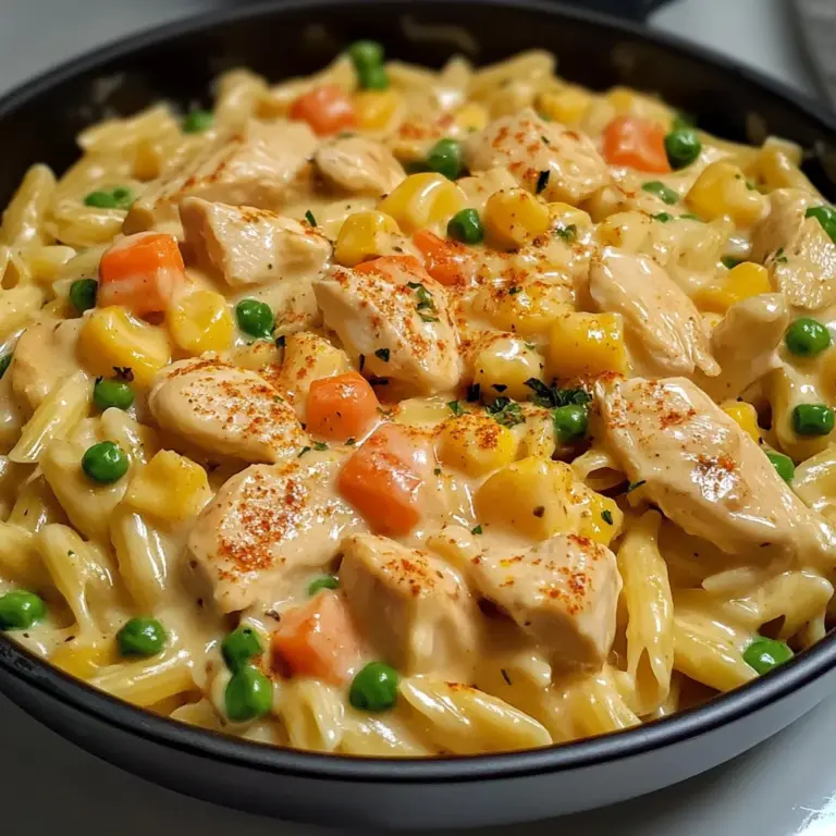 Quick Chicken Pot Pie Pasta