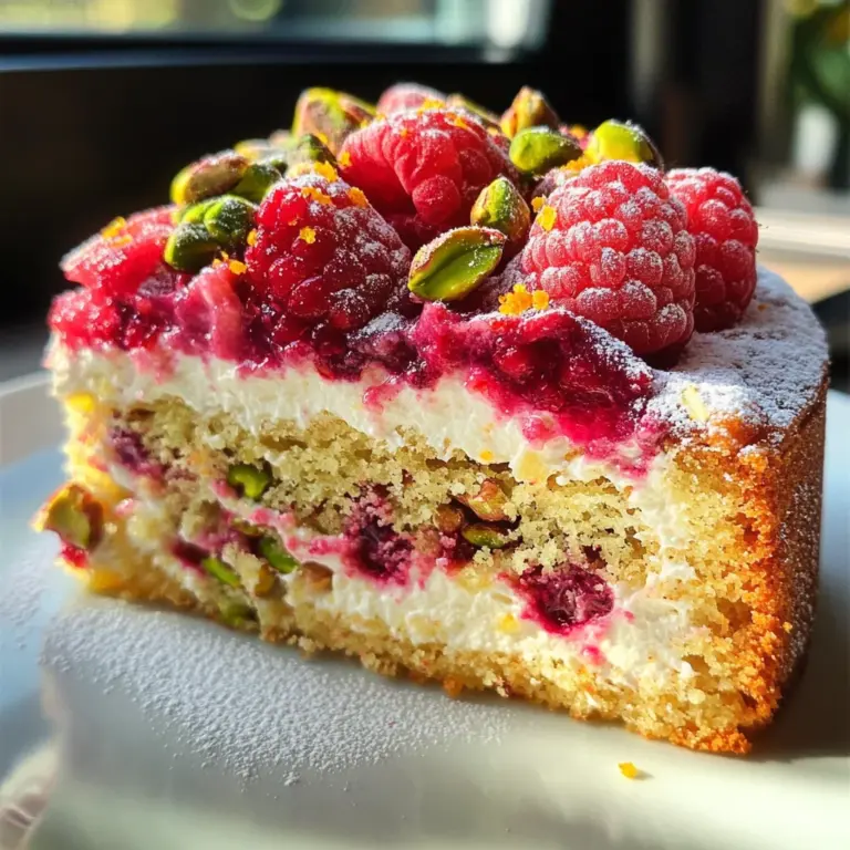 Raspberry Orange Pistachio Ricotta Cake: A Flavor Delight