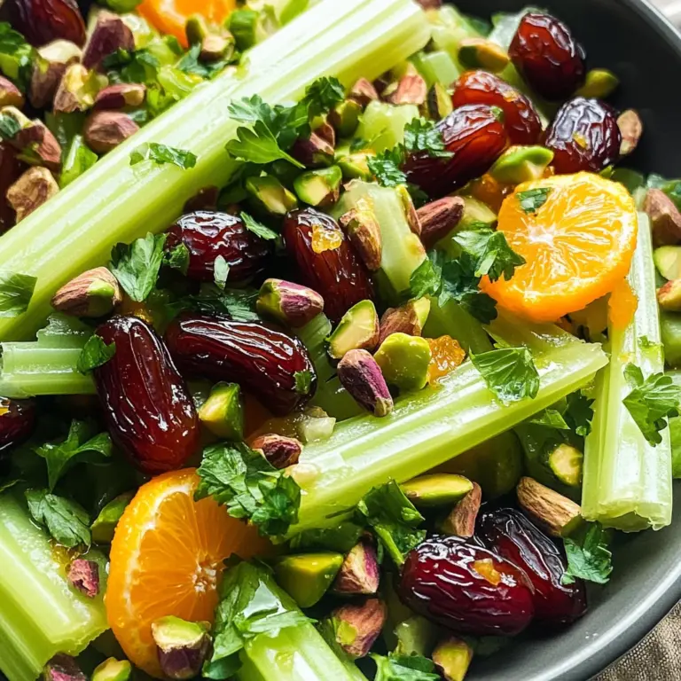 Revitalize Your Meals with Vibrant Celery Salad & Dates