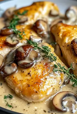 Savory Chicken in a Creamy Asiago Mushroom Sauce : A Comforting Classic to Add to Your Weekly Rotation
