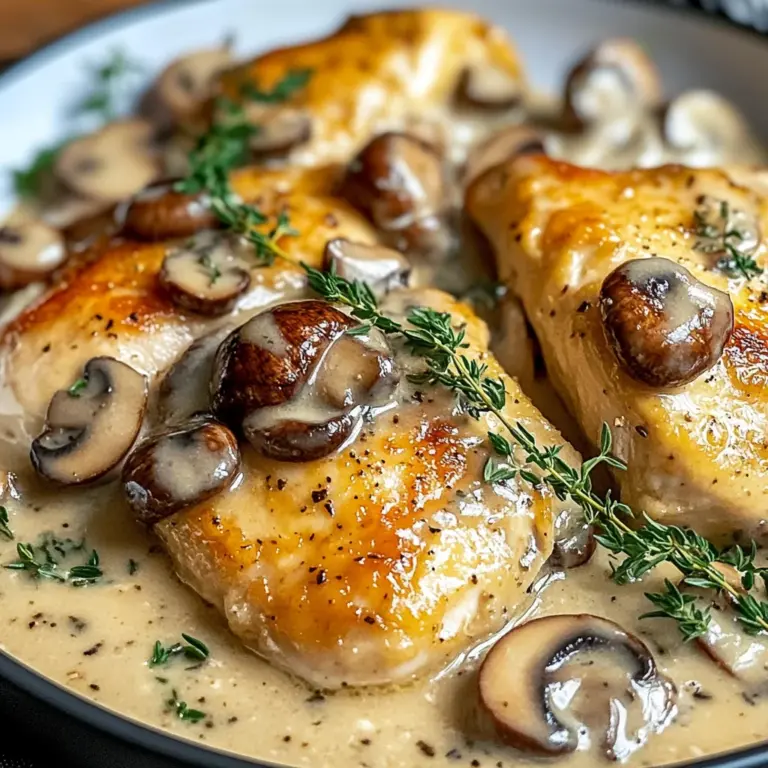 Savory Chicken in a Creamy Asiago Mushroom Sauce : A Comforting Classic to Add to Your Weekly Rotation