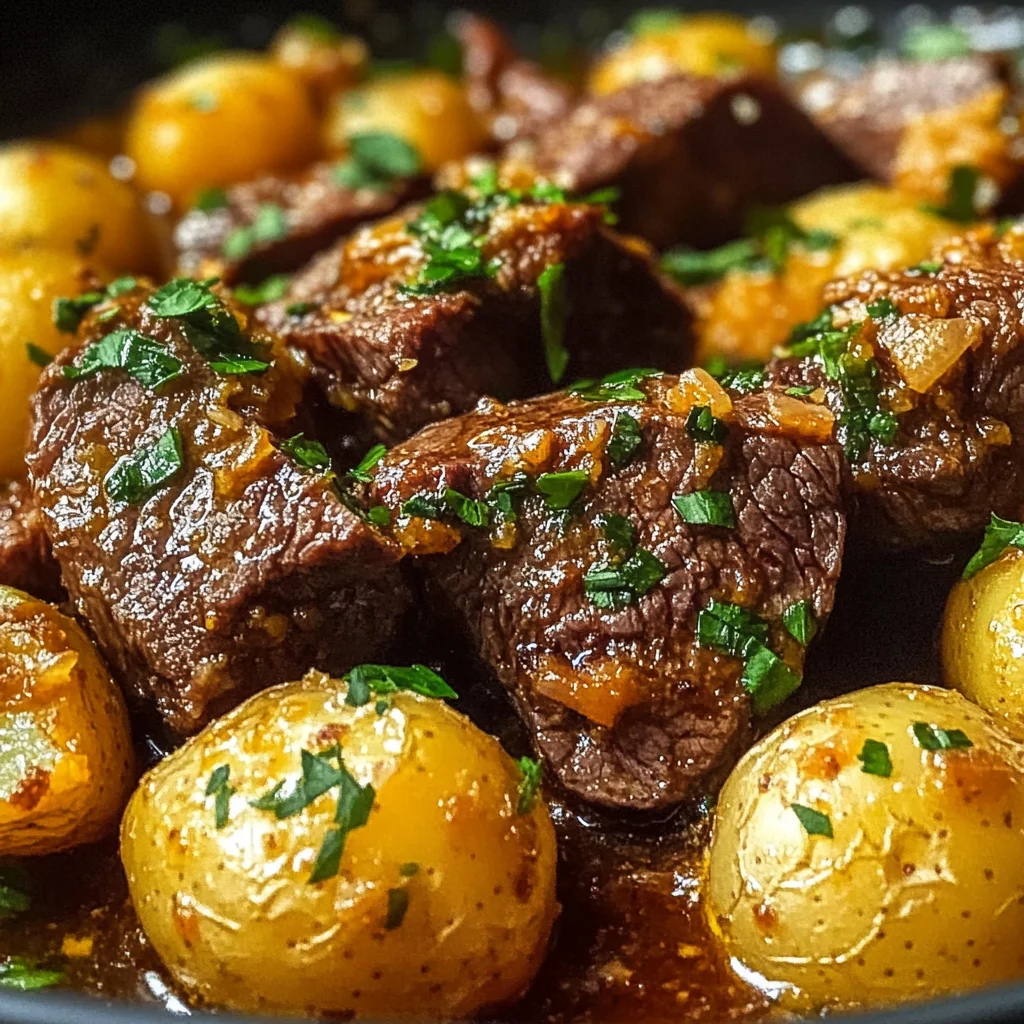 Slow Cooker Garlic Butter Beef