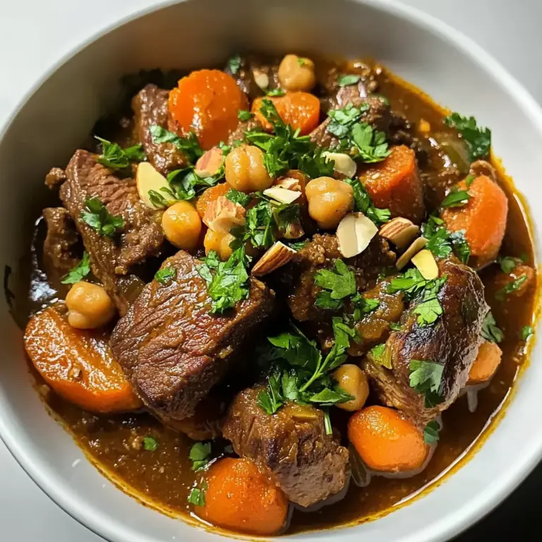 Slow Cooker Moroccan Lamb Tagine with Apricots