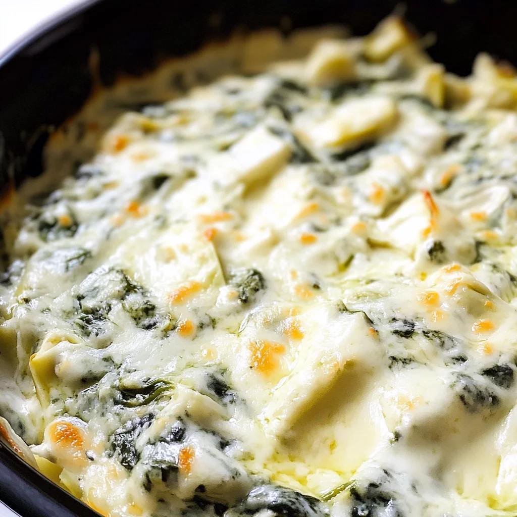 Slow Cooker Spinach Artichoke Dip