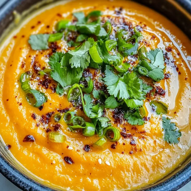 Spicy Miso Carrot Soup: Your Cozy Vegan Comfort Bowl