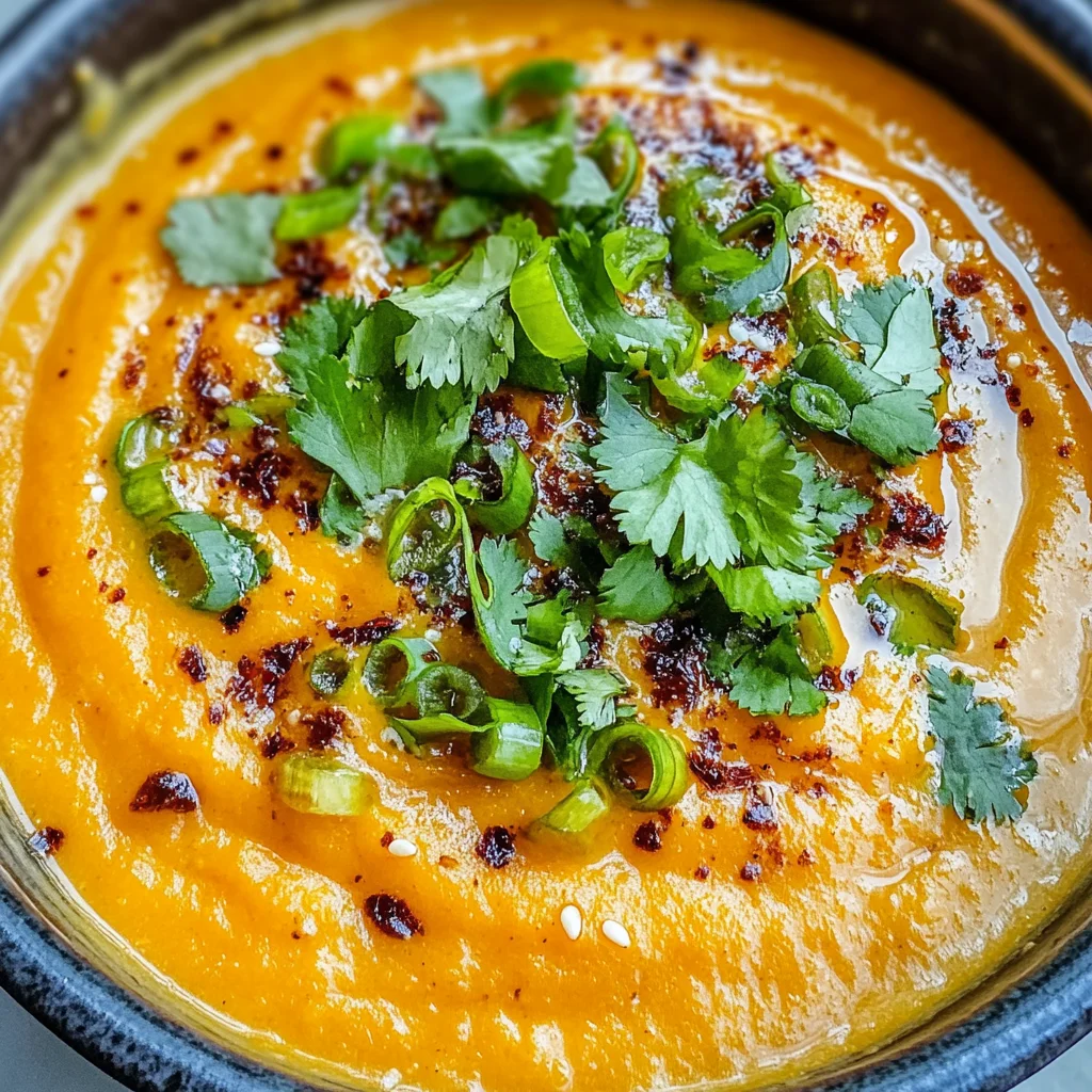 Spicy Miso Carrot Soup: Your Cozy Vegan Comfort Bowl