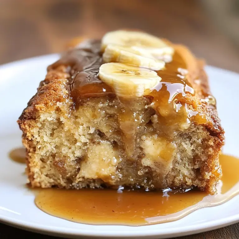 Sticky Banana Bread Pudding Cake